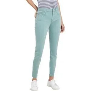 Vineyard Vines Sea Green High Waist Skinny Stretch Jeans Size 27